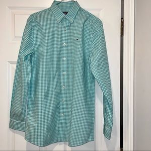 NWT Vineyard Vines Whale Shirt Seabrook Gingham Size 18